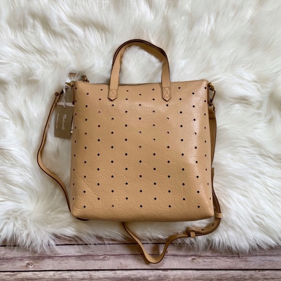 Madewell Perforated Mini Transport Leather Bag - Picture 2 of 8